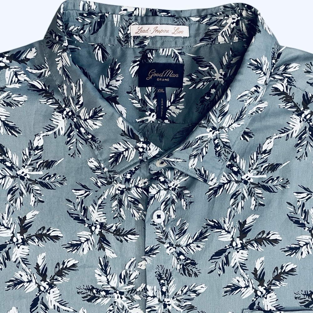Goodman Brand Short Sleeve Palm Tree Camp Shirt Men's XXL - Picture 1 of 7